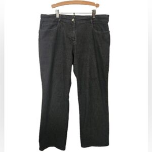 Eileen Fisher Gray Washed Straight Leg Ankle Jeans Made in USA Size L